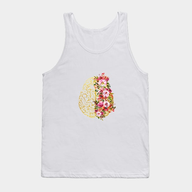 Human Brain Tank Top by erzebeth